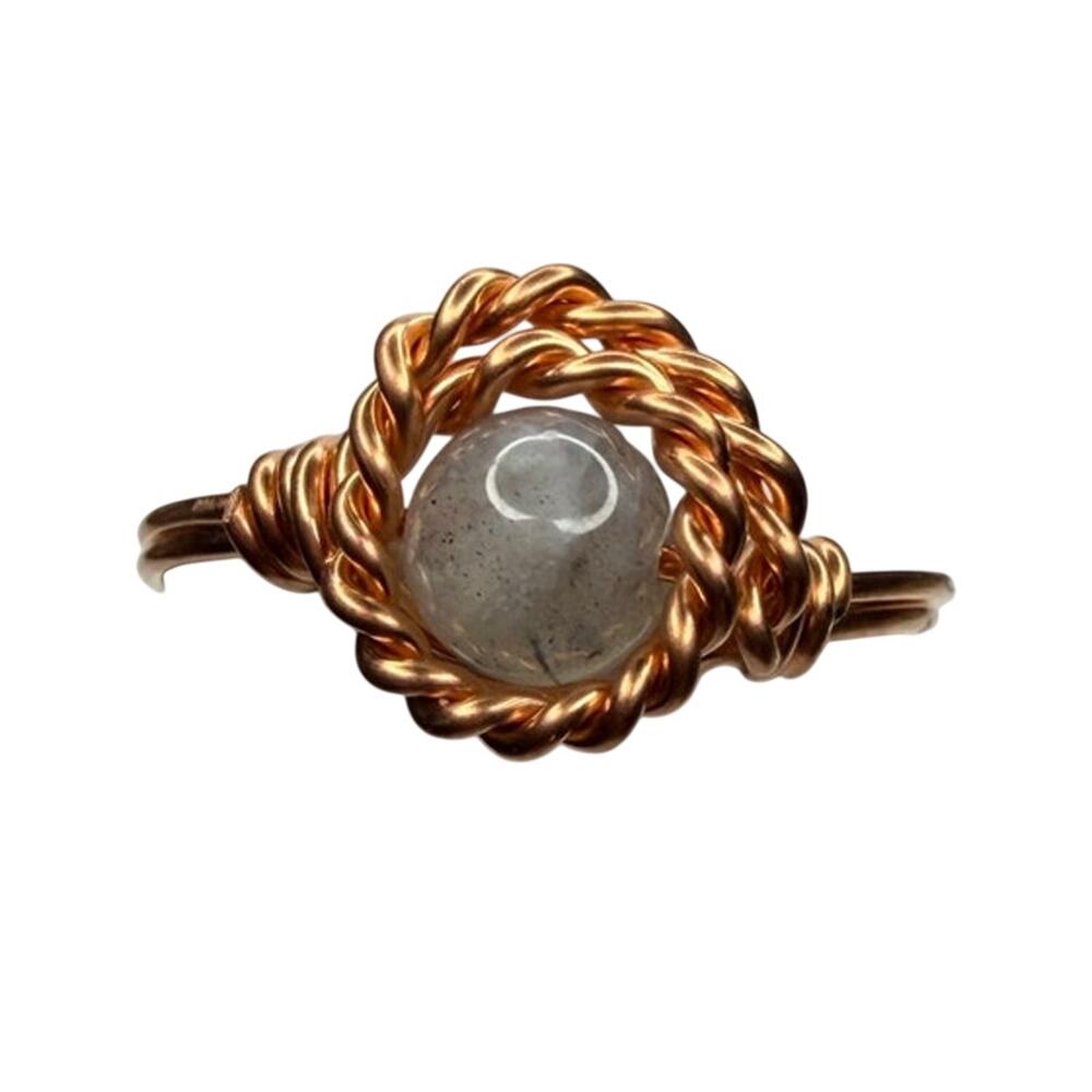 Laborite copper ring handmade twist size 9